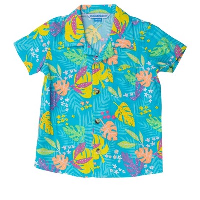 RuggedButts Boys Short Sleeve Camp Shirt