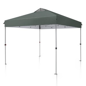 Captiva Designs 10’ x 10’ Outdoor Pop-Up Canopy Tent - Portable Sun Shelter for Camping & Events (Blue) - 1 of 4