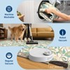Modern Washable Area Rug for Living Room, Leaf Indoor Carpet with Non Slip Backing, Low Pile Stain Resistant Floor Mat for Dorm, - 4 of 4