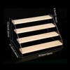 SEVOBAL Utility Storage Shelves Wooden Trading Card Display Stand Riser Shelf for Magnetic Holders Graded Cards, Beige, 12"*8.46"*6.22" - 2 of 4