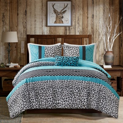 Stylish Palette Polka Dots Print Comforter Set, Cozy All Season Home Textile fits Modern Bedroom Decor