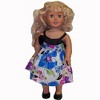 Doll Clothes Superstore Size 16 1/2 Matching Girl and Doll Flower Print Sundress - 2 of 3