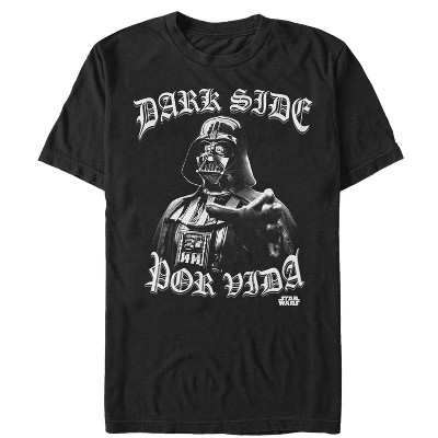 Men's Star Wars Dark Side Por Vida T-shirt - Black - Medium : Target