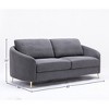 Yuina Gray Polyester Sofa - 2 of 4