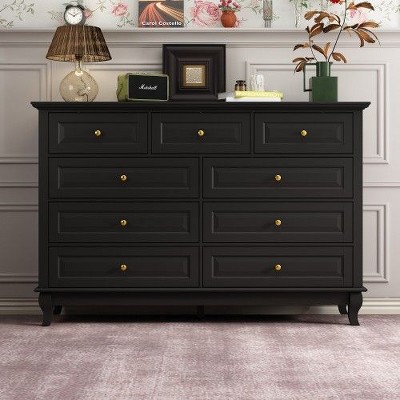 Modern 9-Drawer Dresser: Stylish Storage Solution