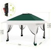 13x13 FT Gazebo Tent Outdoor Pop Up Canopy Tent with Netting, Adjustable Height Instant Gazebos for Patio Garden Backyard - 2 of 4