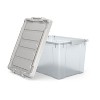 Staples 78.4 Qt. Latch Lid Storage Bin Clear (TR58307) - 2 of 3