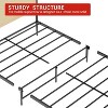 Acekool Queen Rattan Bed Frame, Natural Rattan Headboard, Boho Platform with Under Bed Storage, No Box Spring Needed, White Oak - 4 of 4