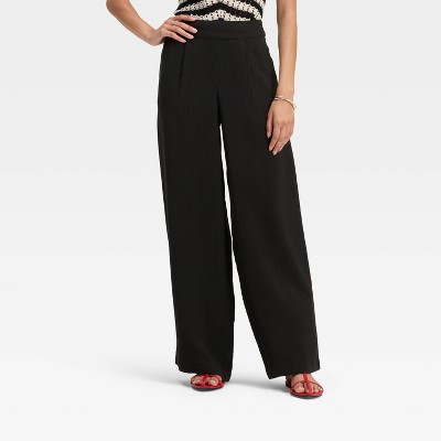 Women's High-Rise Modern Gauze Pull-On Pants - A New Day™
