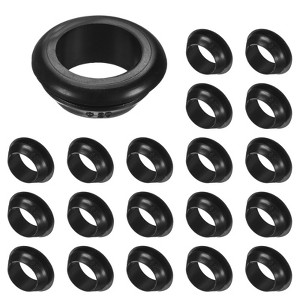 Unique Bargains Rubber Corrosion-Resistant Snap-in Locking Hole Plugs Black - 1 of 4