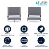 Flash Furniture Set of 2 Grandstand Comfort Seats by Flash - 500 lb. Rated Lightweight Stadium Chair with Handle & Ultra-Padded Seat - 2 of 4