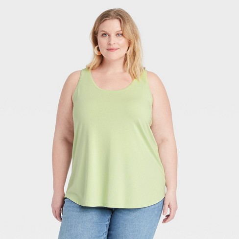smag klart impressionisme Women's Plus Size Drapey Tank Top - Ava & Viv™ : Target