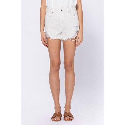 Women's Finn High Rise Super Fray Shorts - HIDDEN