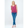 WEST K Women's Samantha Tie Front Ruffle Sleeve Top - 3 of 4
