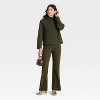 Women's Brushed Interlock Pull-On Pants - A New Day™ - 3 of 3