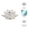 Crystal Lotus Flower Votive Candle and Tealight Holder for Patio, Deck, Living Room, Bedroom, or Bathroom - 2 of 4