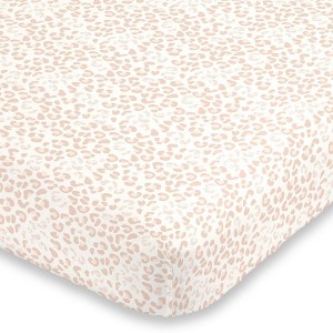NoJo Neutral Cheetah Crib Sheet - 1 of 4