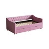 Twin Size Upholstered Daybed with Drawers for Bedroom, Apartment, or Guest Room - 4 of 4