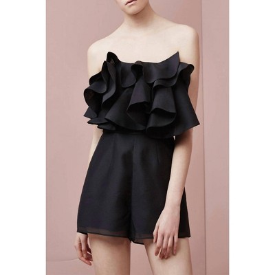 Women's Women Ruffle Lost Lover Playsuit - KEEPSAKE