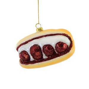 Cody Foster 4.5 Inch Meatball Parm Sandwich Food Italian Hoagie Tree Ornaments - 1 of 3