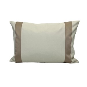 Versailles Valentina Ultra Soft Plush Decorative Throw Cushion Taupe - 1 of 4