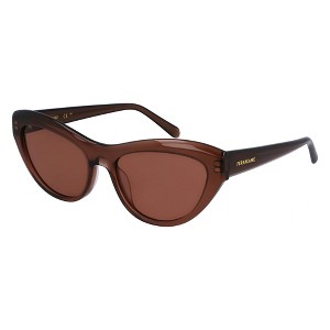 Salvatore Ferragamo SF 1103S 232 Womens Cat-Eye Sunglasses Transparent Brown 55mm - 1 of 3