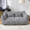 Soft beanbag chair with high resilience foam core for two people - 4 of 4