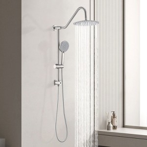 PAGED Shower Head with Handheld Wall Mounted Round Shower Heads with Pressure Balancing Valve for Bathroom - 1 of 4