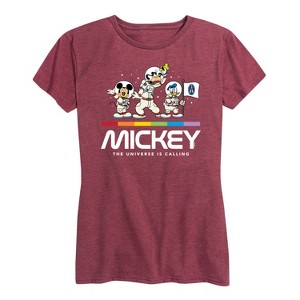 Women's - Disney - Mickey Universe Calling Short Sleeve Graphic T-Shirt - 1 of 4