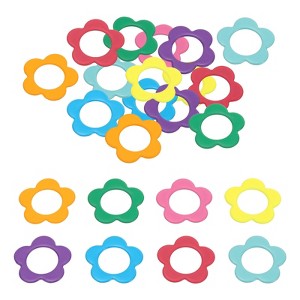 Unique Bargains Metal Flower Locking Crochet Stitch Markers for Sewing DIY - 1 of 4