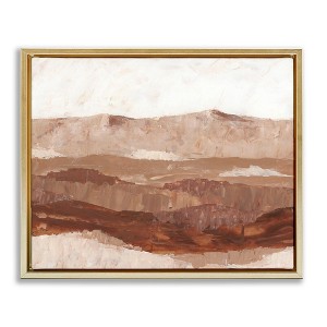 Stupell Industries Abstract Canyon Painting Floating Frame Canvas Art - 1 of 4