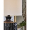 Signature Design by Ashley Ellisley Casual Ceramic Table Lamp, Black - 3 of 4
