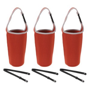 Unique Bargains Reusable Neoprene Insulated Waterproof Tumbler Carrier Holder 3 Pcs - 1 of 4