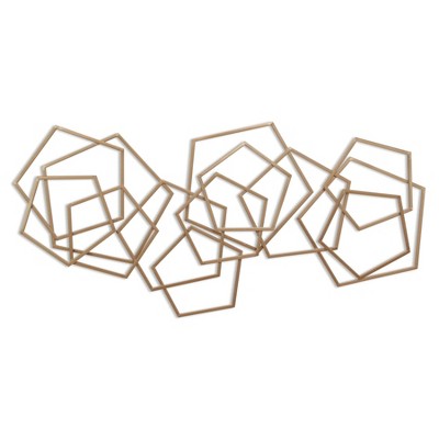 Cheung's Astraga Multi Pentagon Metal Wall Art - Bronze 6092BZ