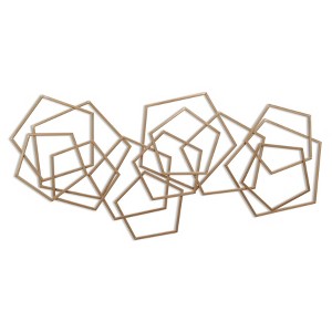 Cheung's Astraga Multi Pentagon Metal Wall Art - Bronze 6092BZ - 1 of 4