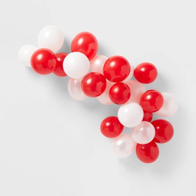 Target Red and White Balloon Arch Garland - Spritz™