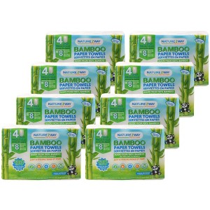 Naturezway Bamboo Paper Towels 2-Ply - Case of 8/4 ct - 1 of 4