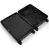 FURNIinspire Bag And Luggage Sets Travel Luggage Set Suitcase Set, 3 Piece Hard Shell Suitcases, Lightweight Suitcase, Black, 11.4"*20.1"*29.1" - 4 of 4