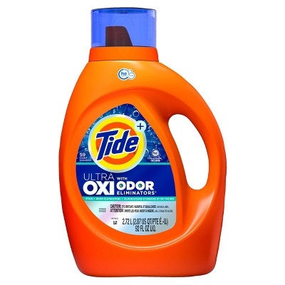 Tide Ultra OXI with Odor Eliminators for Visible and Invisible Dirt HE Compatible Liquid Laundry Detergent