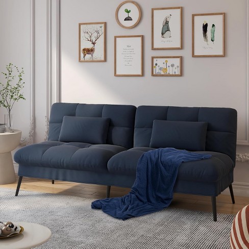 FENCY Modern Fabric Loveseat Futon Couch with Pullout Bed - image 1 of 4