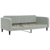 vidaXL Day Bed Light Gray 39.4 in.x74.8 in. Twin Velvet - 2 of 4
