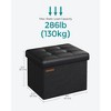 SONGMICS Folding Storage Ottoman Foot Rest Stool Footrest 286 lb Capacity for Living Room Bedroom - 4 of 4