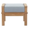 Modway Marina Outdoor Patio Teak Ottoman - 3 of 4