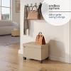 StorageBud Storage Ottoman for Bedroom End of Bed, Fabric Storage Bench, Large Storage Ottoman Bench, Entryway Bench with Storage - 3 of 4
