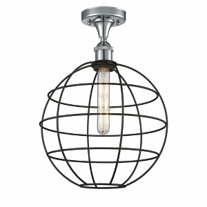 Lake Placid - 1 Light Semi-Flush Mount In Industrial Style-16 Inches Tall and 12 Inches Wide - 1 of 1