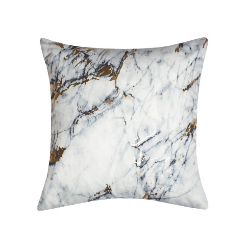 Precious Metals Collection Printed Marble Pillow White Edie Home Target