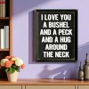 Slickblue I Love You a Bushel and a Peck Wood Sign – Rustic Wall Decor for Nursery or Home – 9"x12", Color Options - 2 of 3