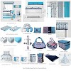 Bacati - Woodlands Forest Animals Aqua/Navy/Grey 3 pc Baby Crib Bedding Set for Boys - 3 of 4