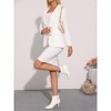 BLISSFUL STEP Gold Chain Pointed Toe Stiletto Heels Ankle Boots for Women - 3 of 4