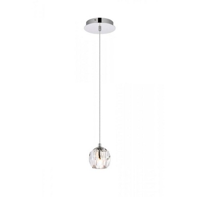 Elegant Lighting Eren 1 light Chrome pendant